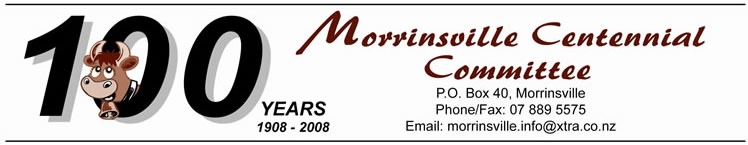 Morrinsville Centennial Celebrations 2008